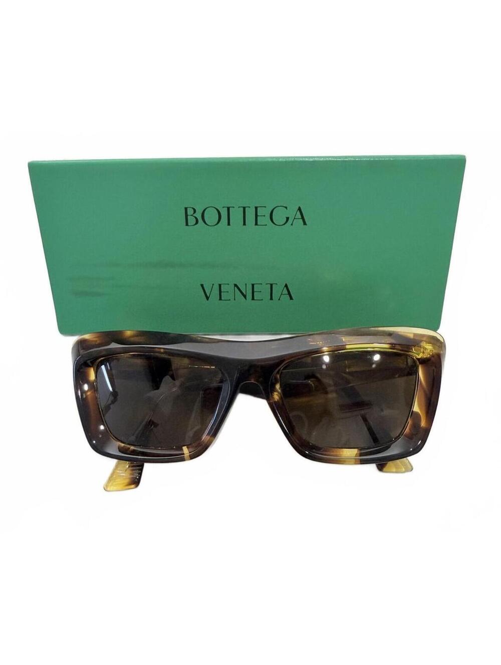 Bottega Veneta‎ Havana Tortoise Sunglasses 53-19-145 Brown Lens Italy